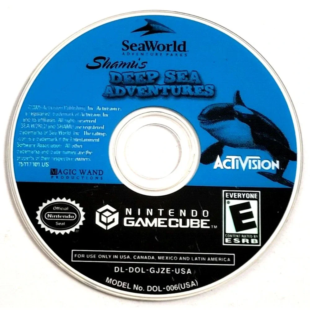 SeaWorld: Shamu's Deep Sea Adventures (Nintendo GameCube,‎ 2005) GAME DISC ONLY